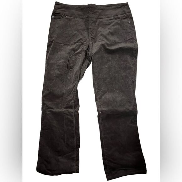 Travelsmith PLUS Dark Brown Corduroy Pants size 18 - Picture 1 of 4